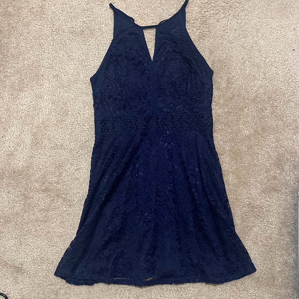 Navy Lace Dress